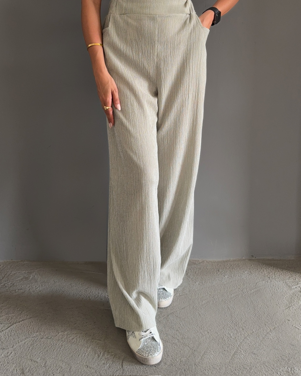 شلوار واید لوکا بژ