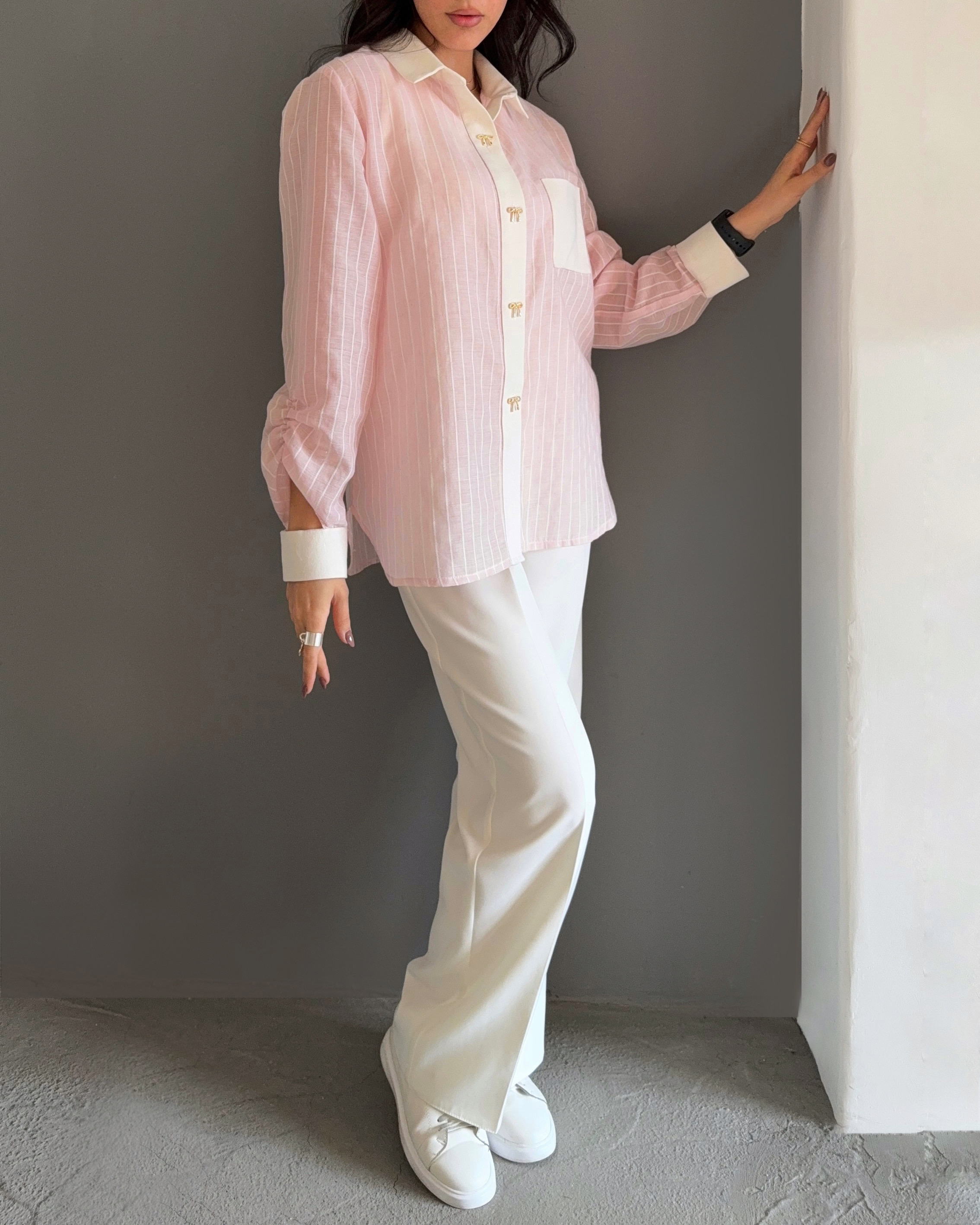 شومیز آروشـــا صورتی