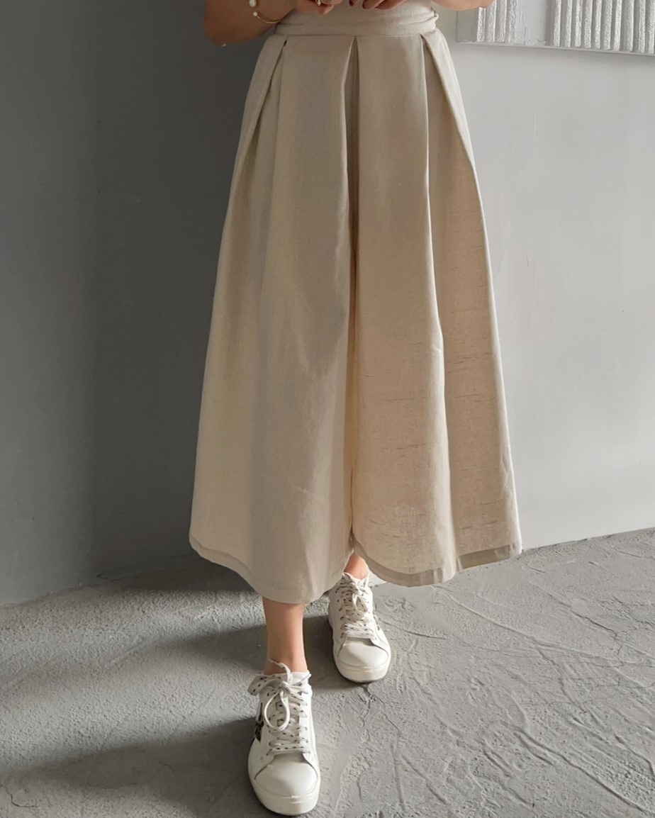 دامن شلواری بِنی کرم