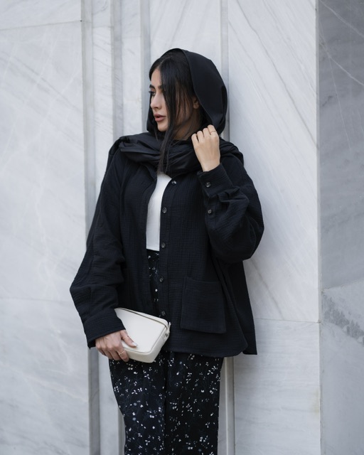 شومیز پفکی مشکی