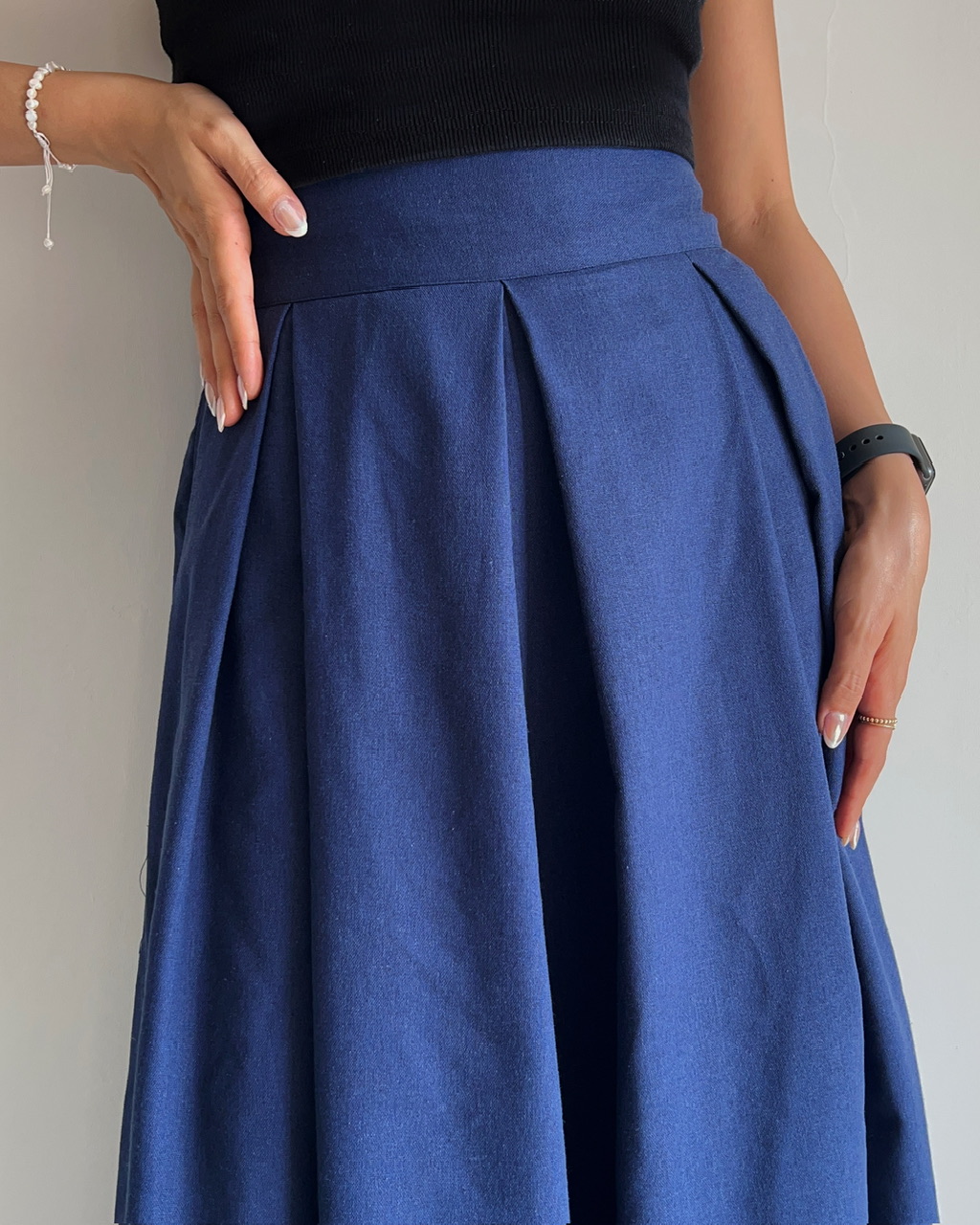 دامن شلواری بِنی سرمه ای