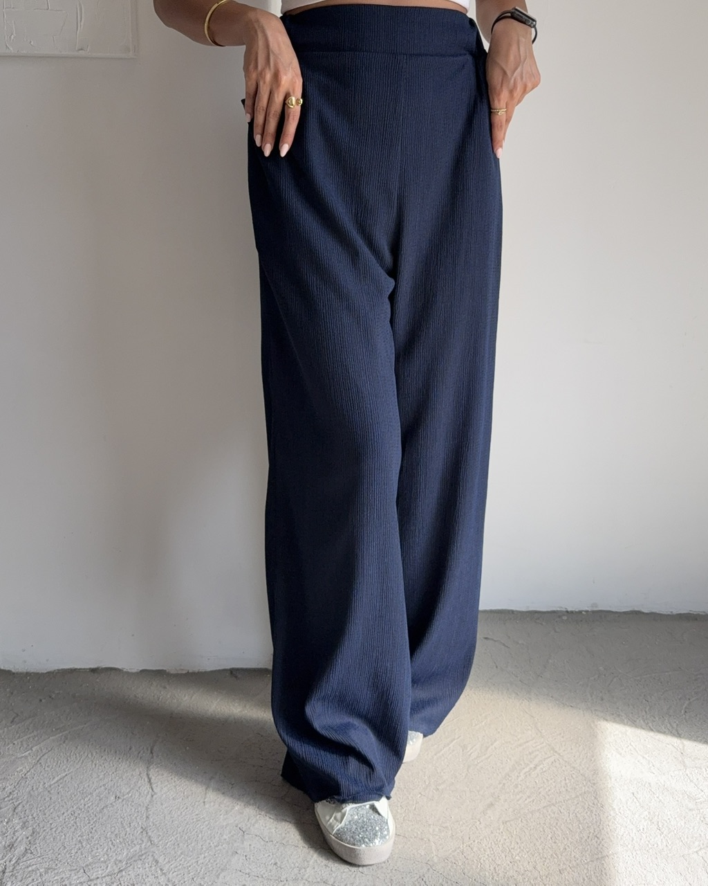 شلوار واید  لوکا سرمه ای