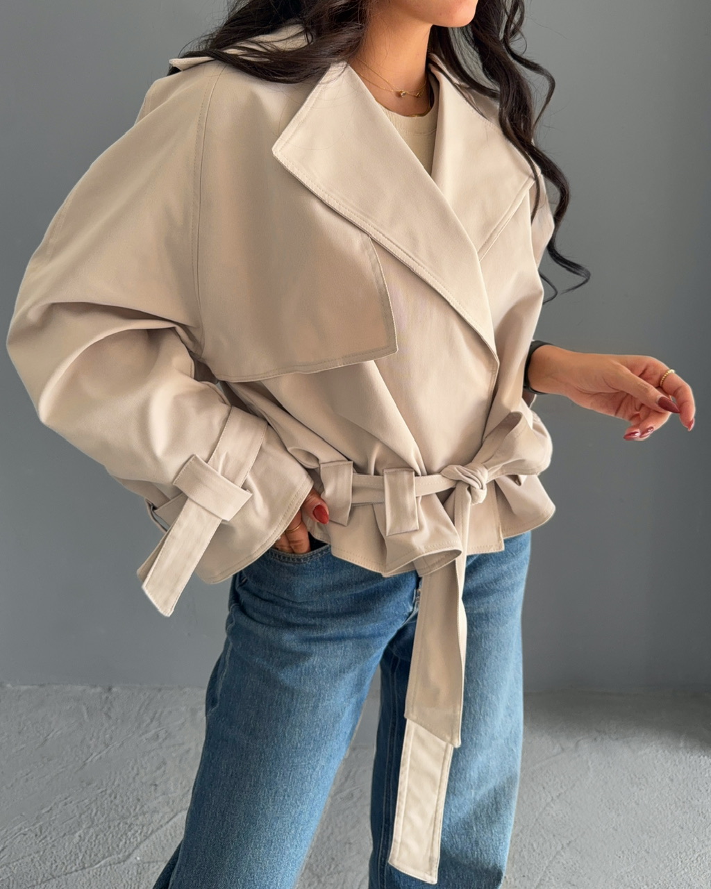 مینی ترنچ کت