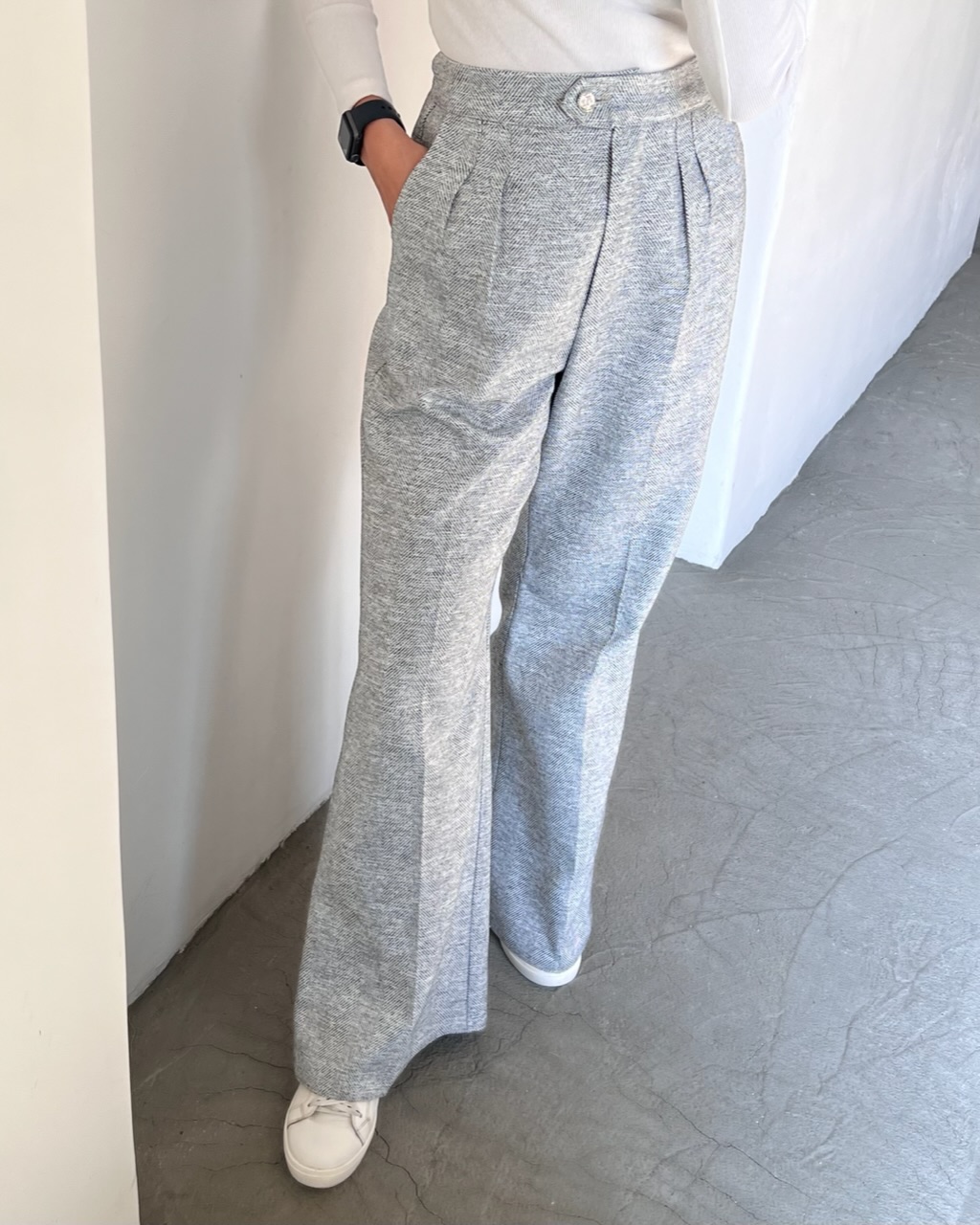 شلوار جناغی طوسی