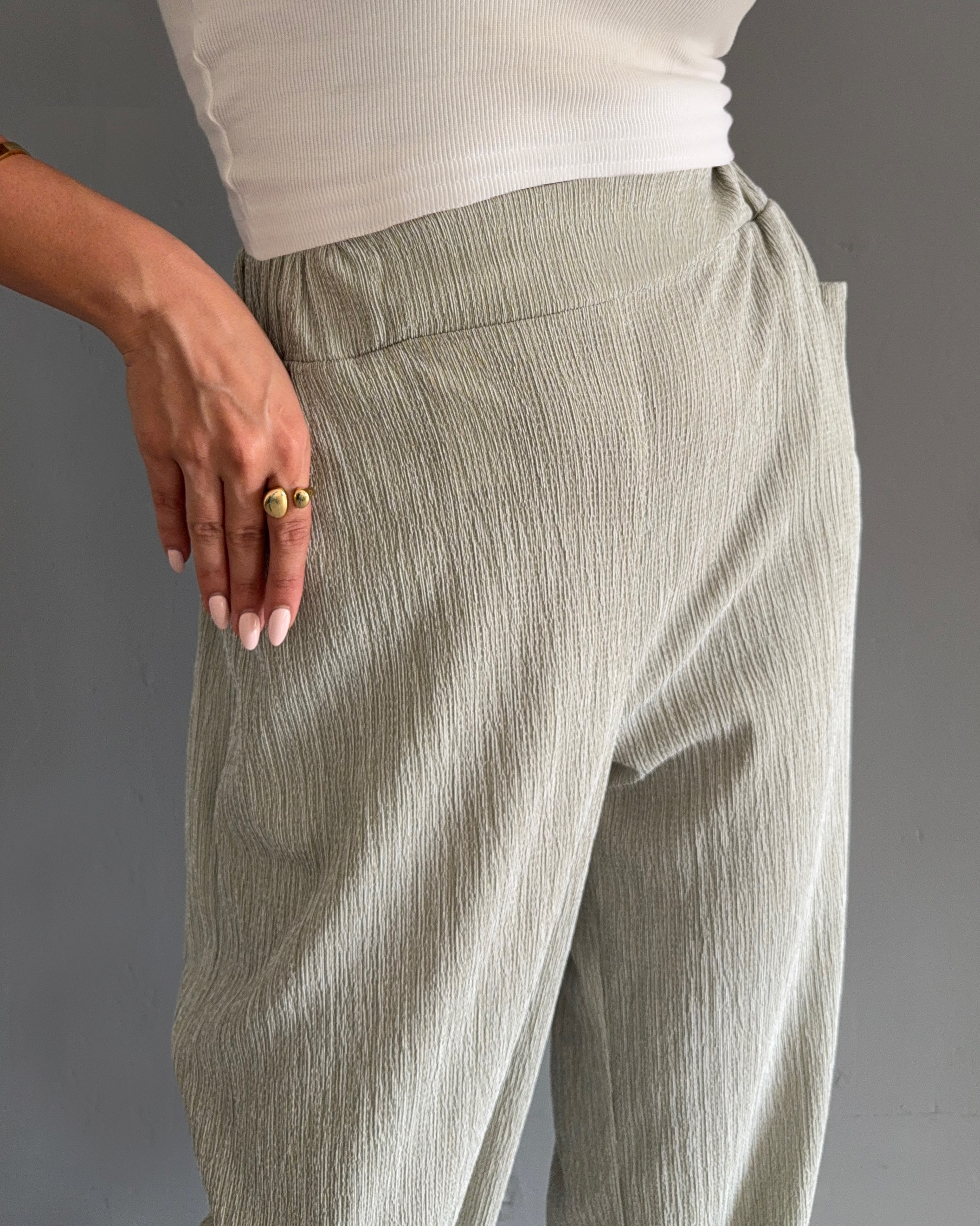 شلوار واید لوکا بژ