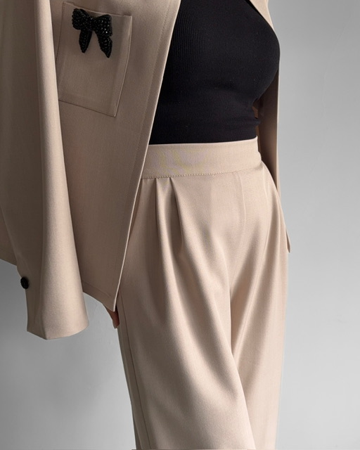 شلوار گاباردین پیـــونی