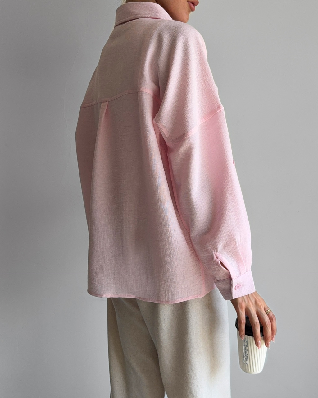 شومیـــز لومی صورتی پاستلی