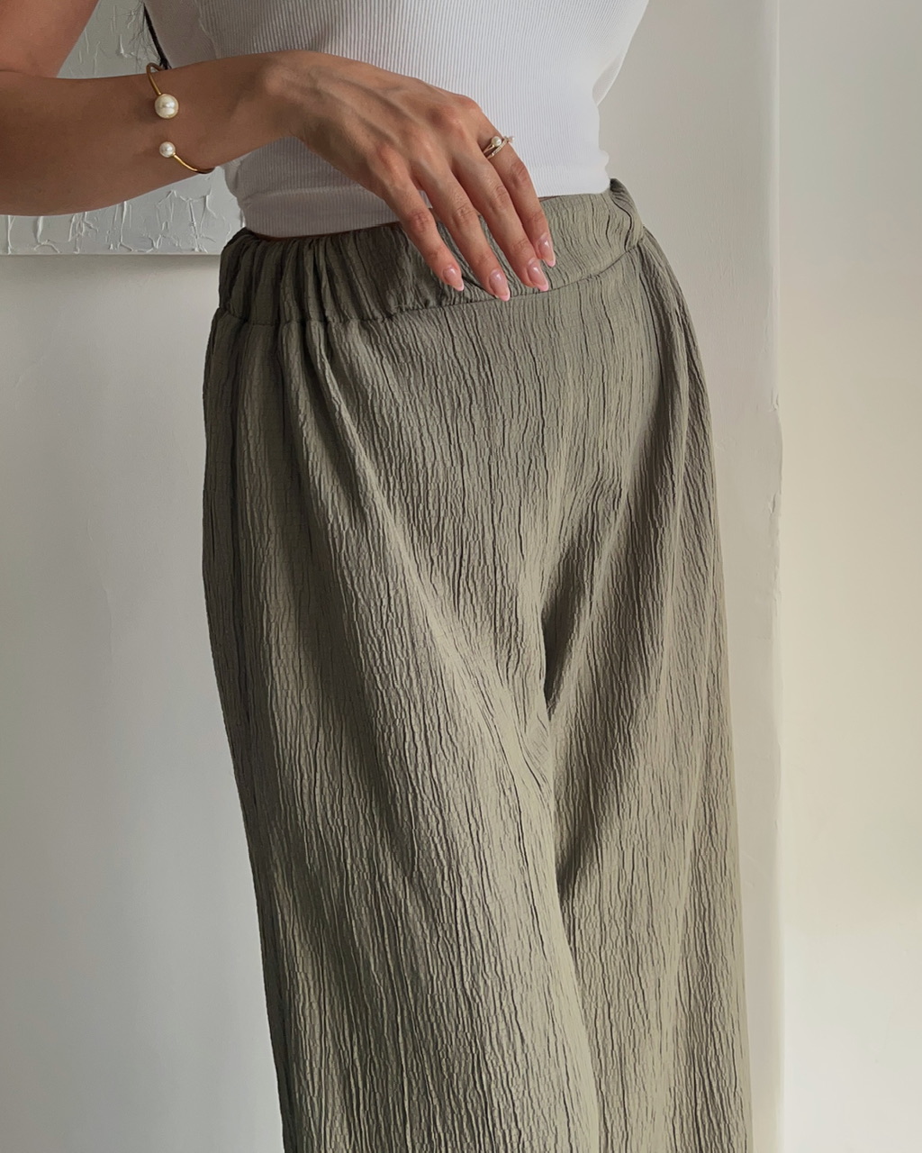 شلوار اَبــرا رنگ سبز سیج