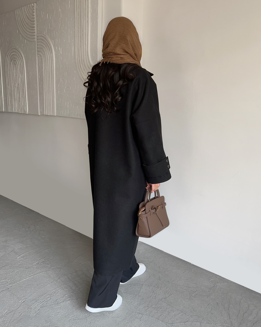 پالتو بلند بیسیک مشکی