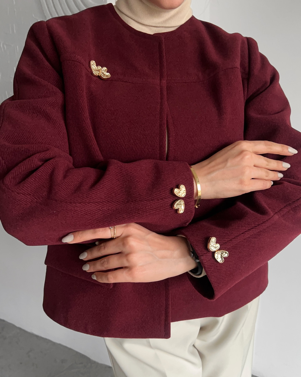 کت زرشکی هارت