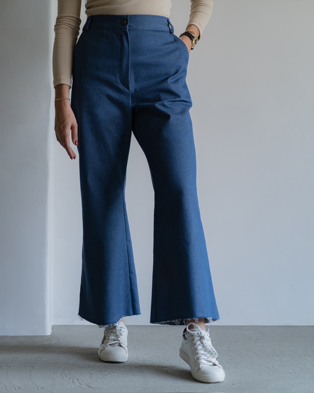 شلوار جین کراپ واید لگ