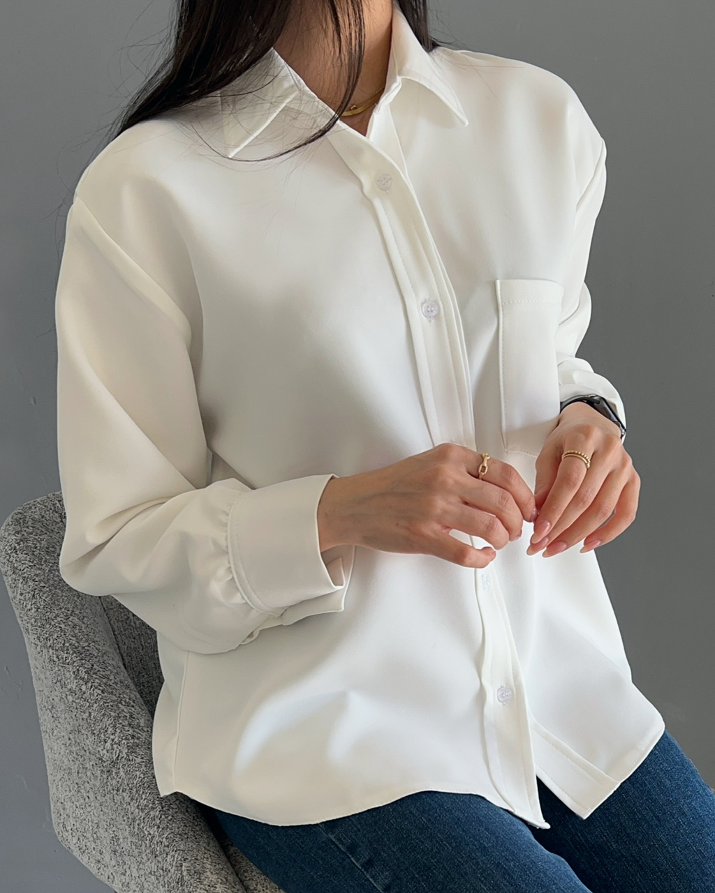 شومیز بیسیک سفید