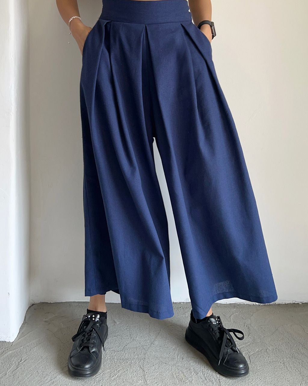 دامن شلواری بِنی سرمه ای