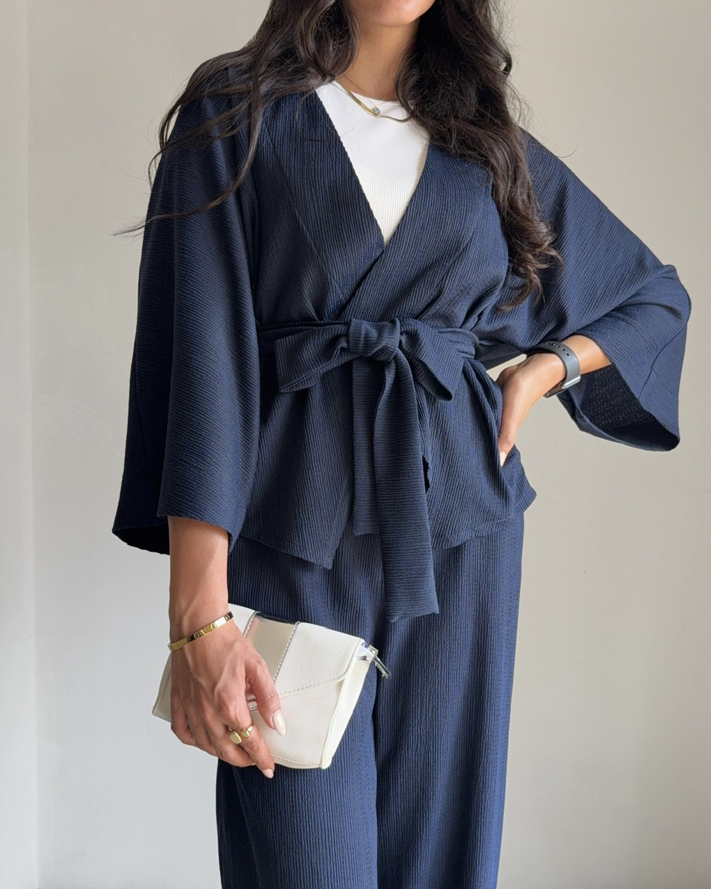 کیمونو لوکا سرمه ای