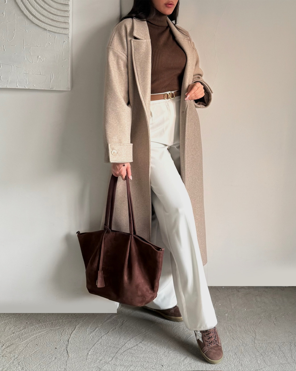 پالتو بیسیک بلند لارا کرم